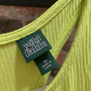 Wild Fable yellow bodysuit (XS)